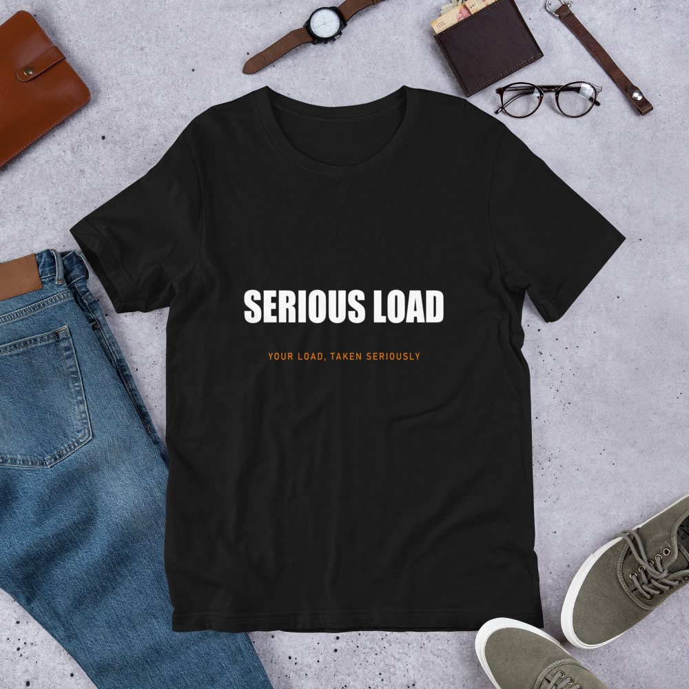 Serious Load Wordmark Tee Front