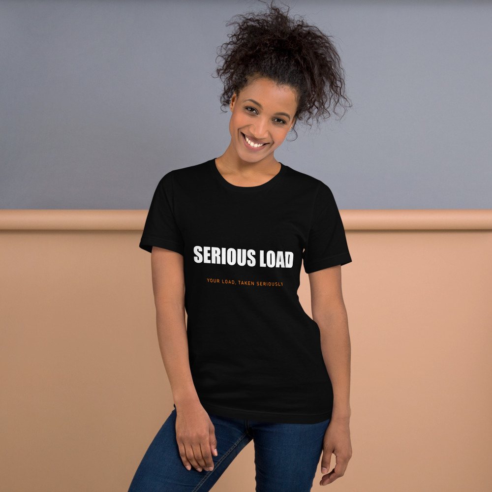 Serious Load Wordmark Tee Front