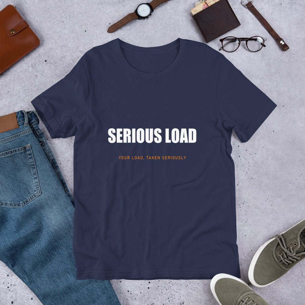 Serious Load Wordmark Tee Front
