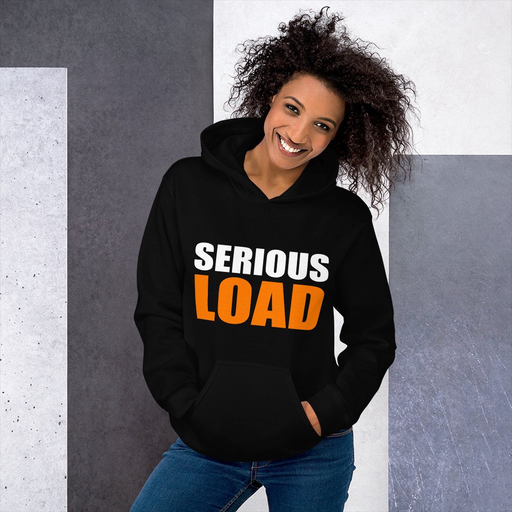 Serious Load Stacked Hoodie Front