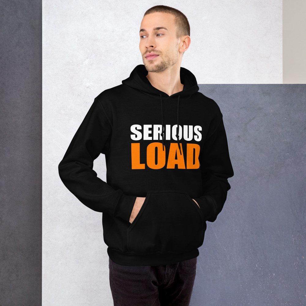 Serious Load Stacked Hoodie Front