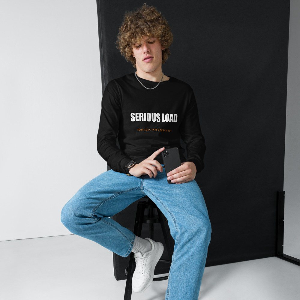 Serious Load Wordmark Long Sleeve Tee Front