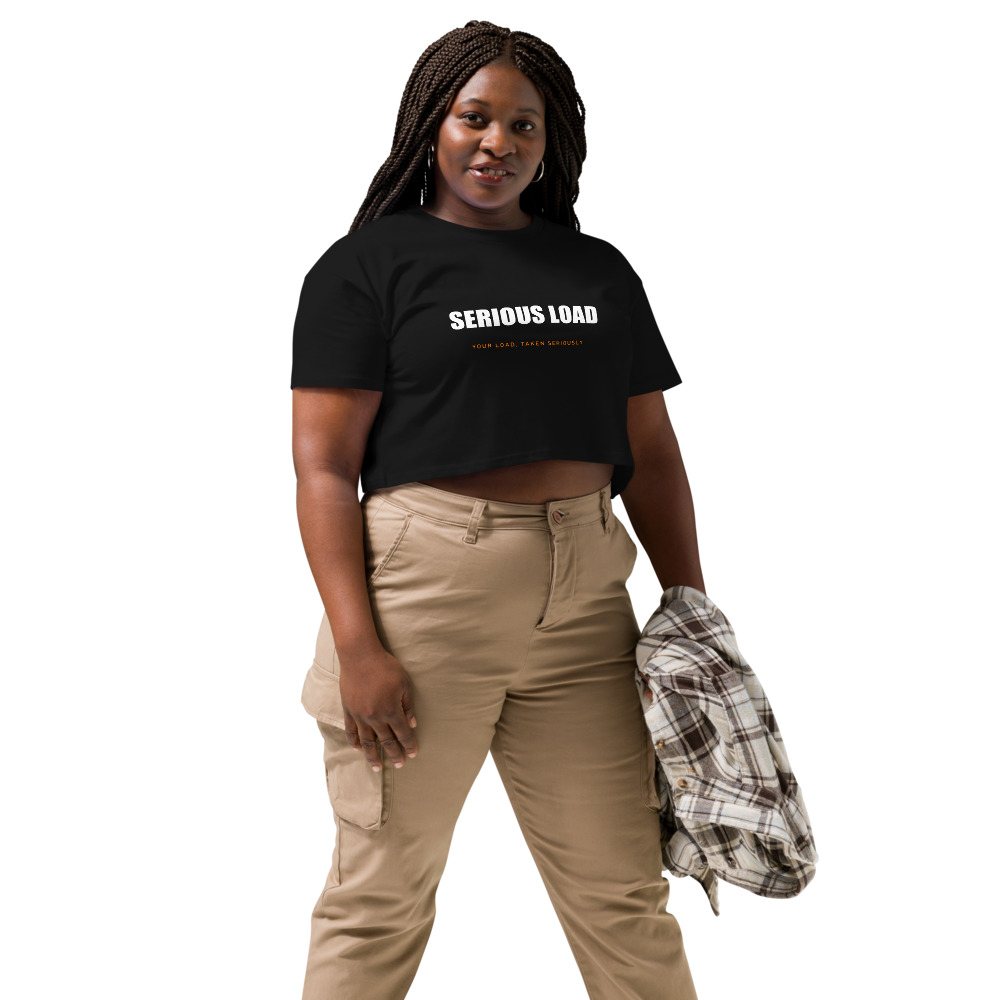 Serious Load Wordmark Crop Top Front