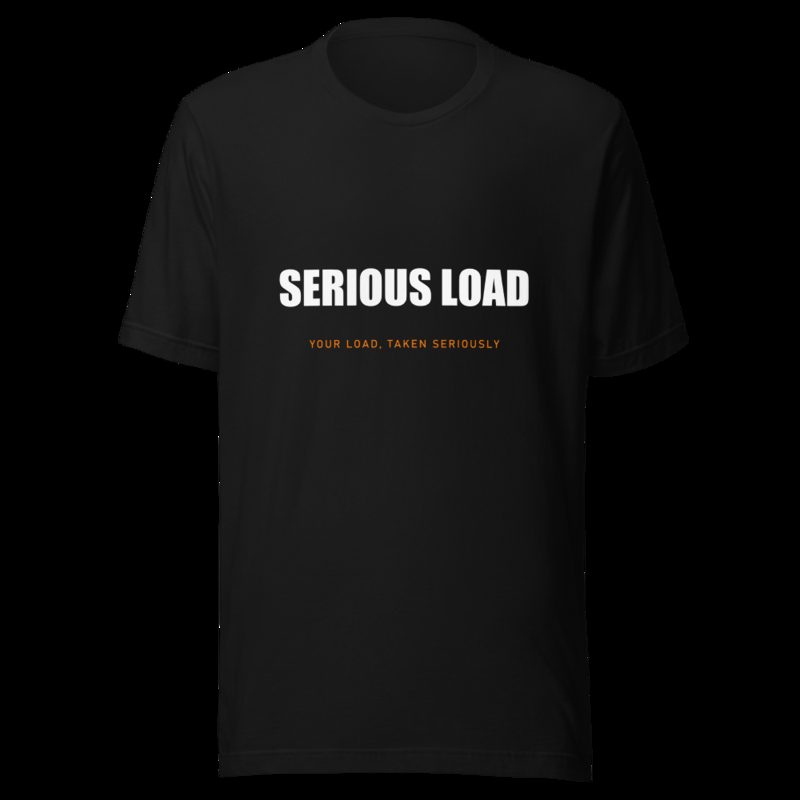 Serious Load Wordmark Tee Black