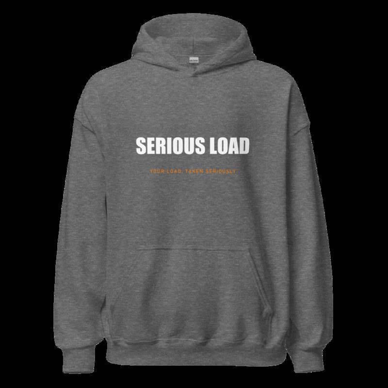 Serious Load Wordmark Hoodie Graphite Heather