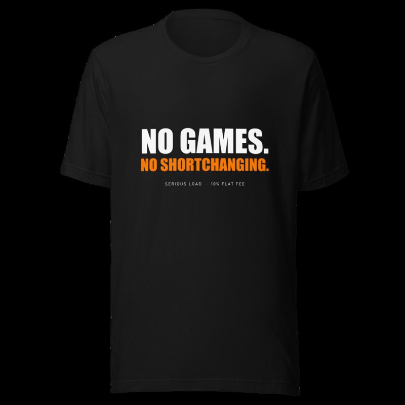 Serious Load No Games Tee Black