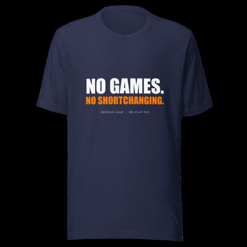 Serious Load No Games Tee Navy