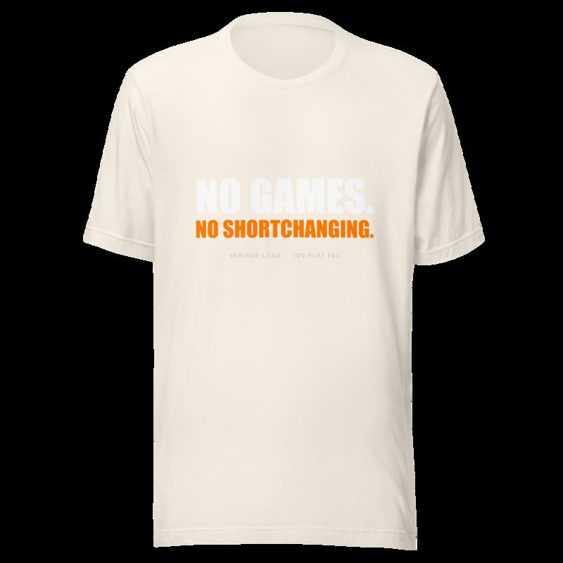 Serious Load No Games Tee Vintage White