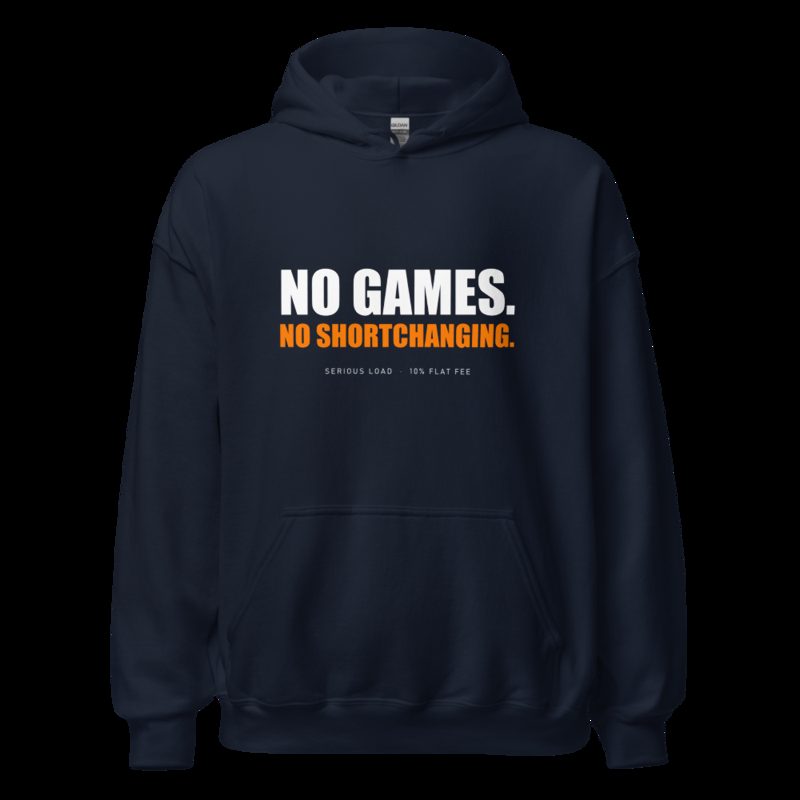 Serious Load No Games Hoodie Navy