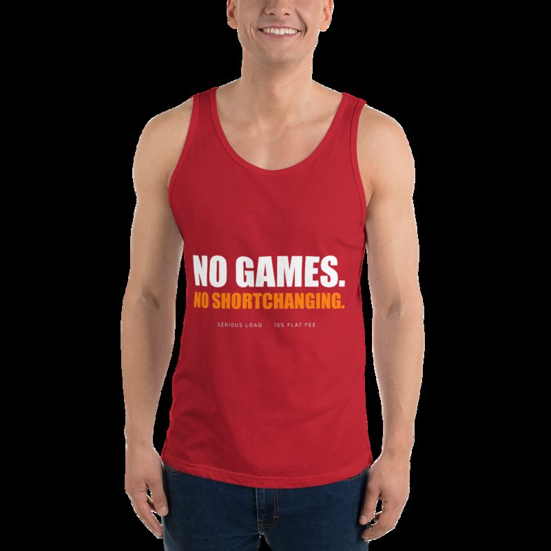 Serious Load No Games Tank Red