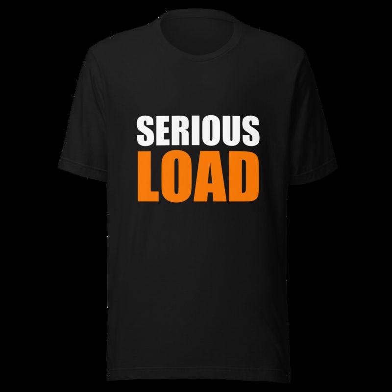 Serious Load Stacked Tee Black