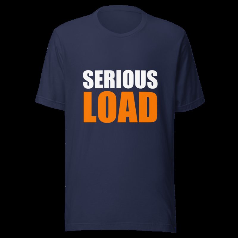 Serious Load Stacked Tee Navy