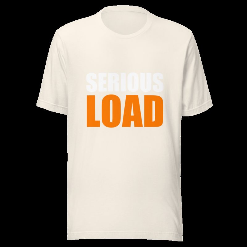 Serious Load Stacked Tee Vintage White
