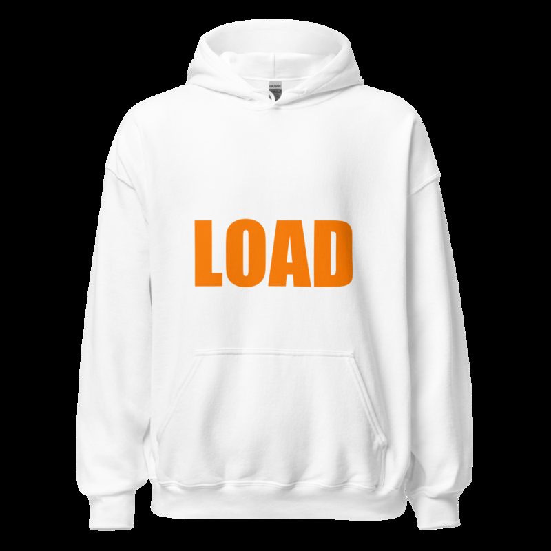 Serious Load Stacked Hoodie White