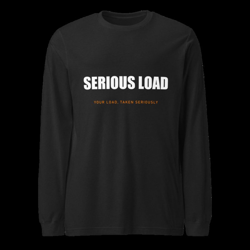 Serious Load Wordmark Long Sleeve Tee Black Heather