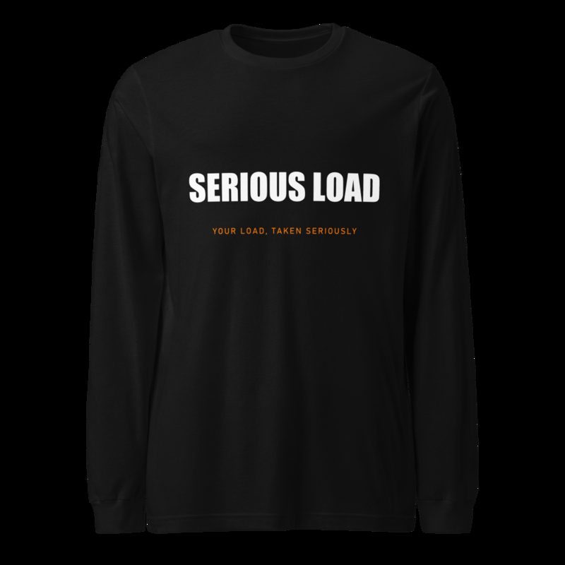 Serious Load Wordmark Long Sleeve Tee Black