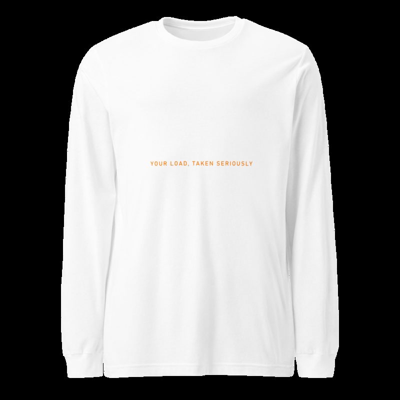 Serious Load Wordmark Long Sleeve Tee White