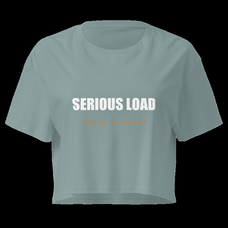 Serious Load Wordmark Crop Top Mineral