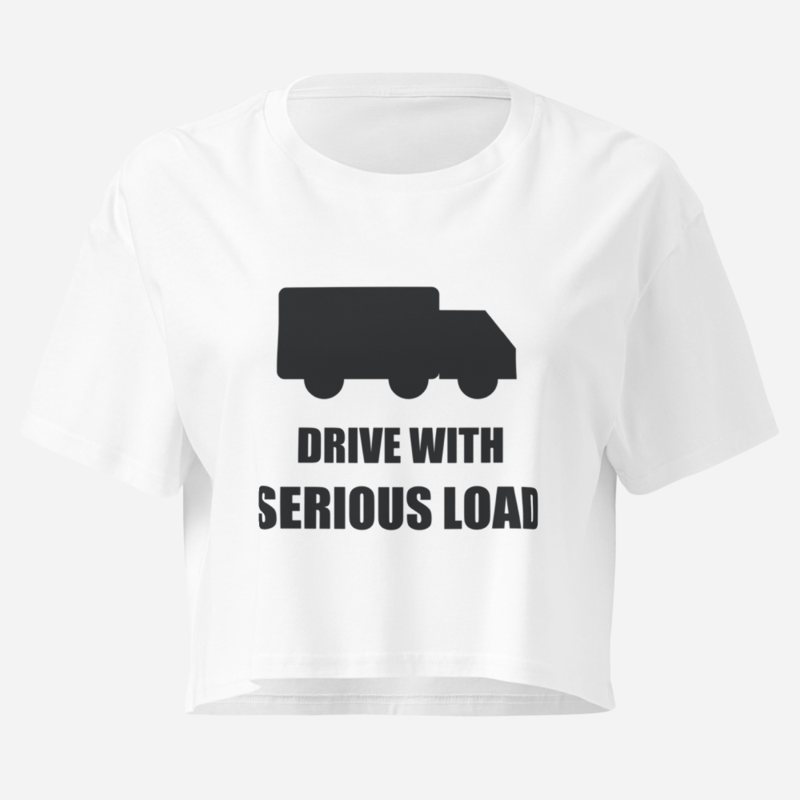 Serious Load Drive With Crop Top in White