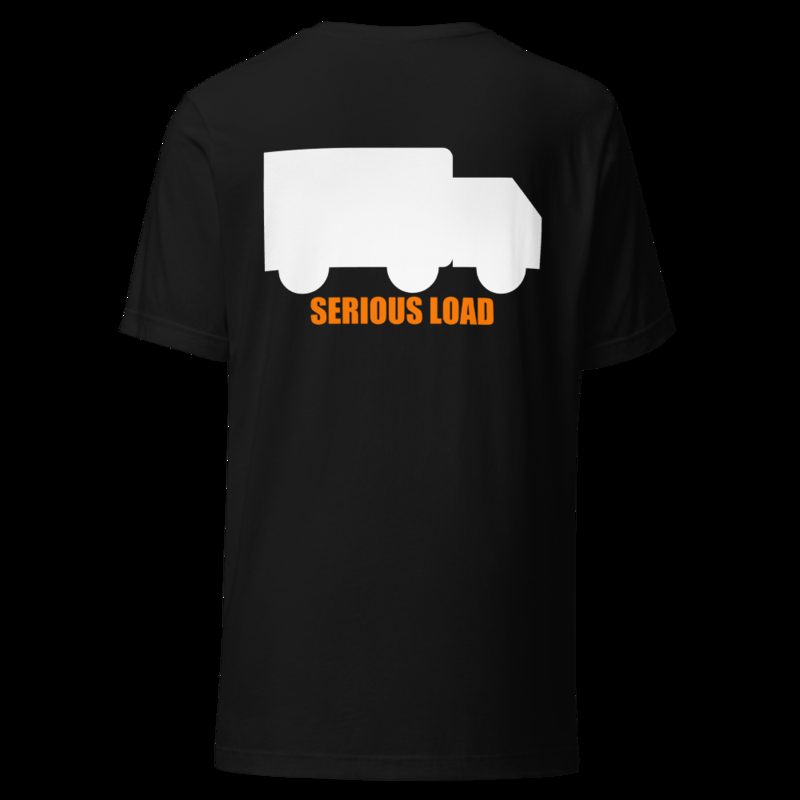 Serious Load Back Print Tee Black