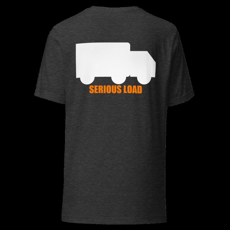 Serious Load Back Print Tee Dark Grey Heather