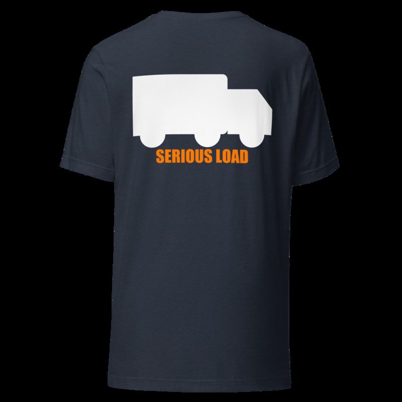 Serious Load Back Print Tee Heather Navy