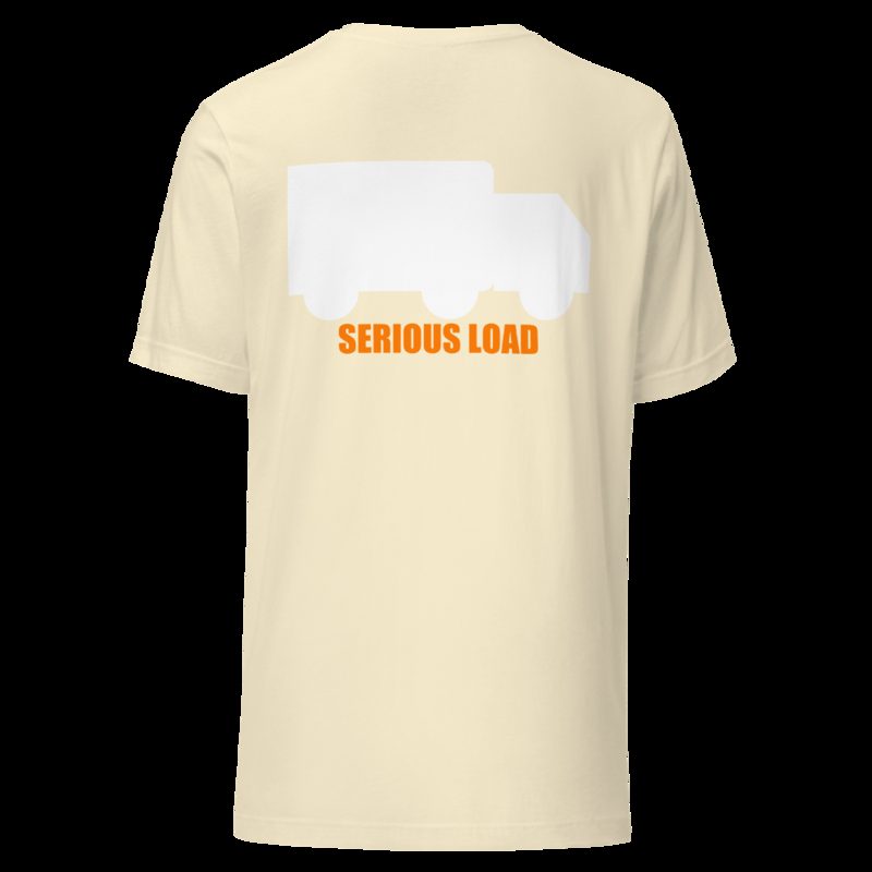 Serious Load Back Print Tee Natural