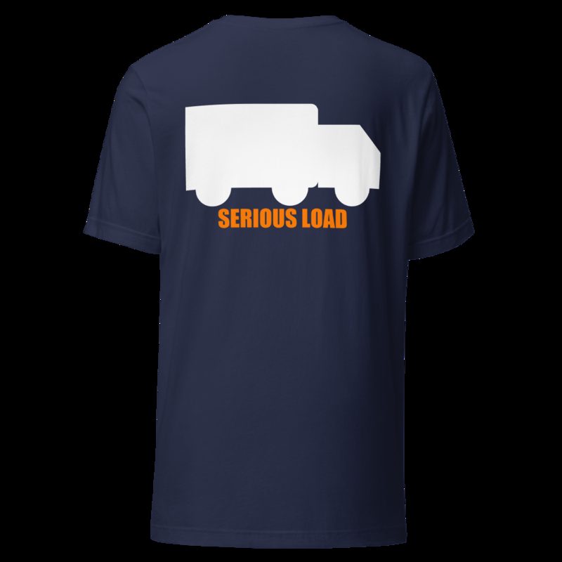 Serious Load Back Print Tee Navy