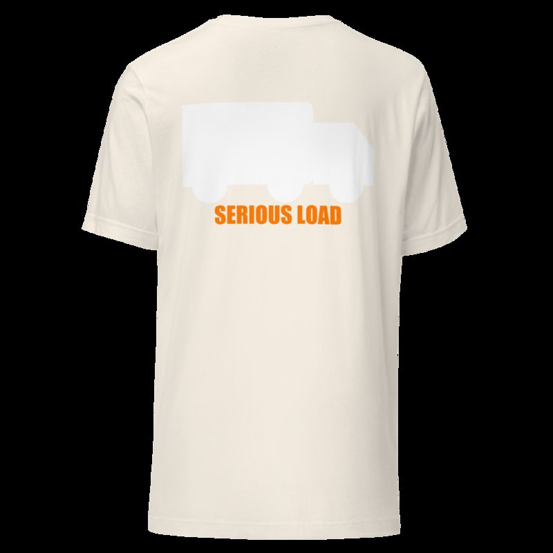 Serious Load Back Print Tee Vintage White