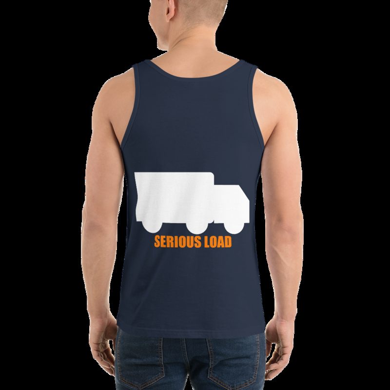 Serious Load Back Print Tank Navy