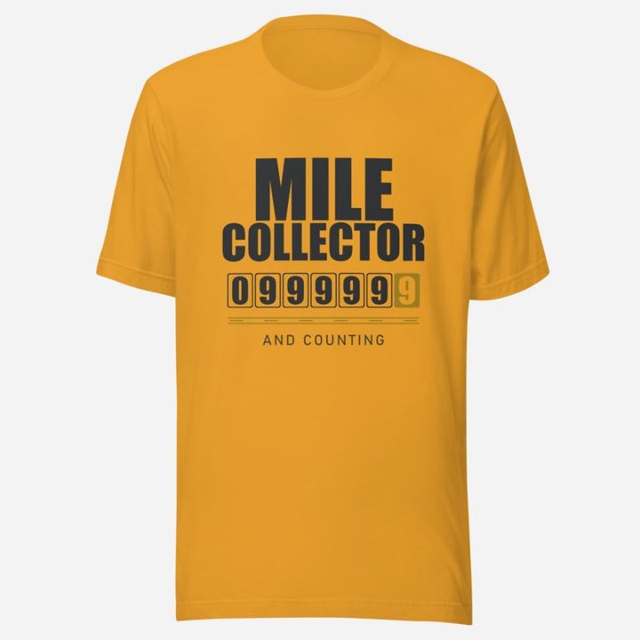 Serious Load Mile Collector Road Tee in Mustard