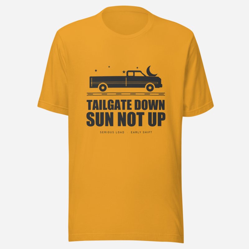 Serious Load Tailgate Down, Sun Not Up Van Division Tee