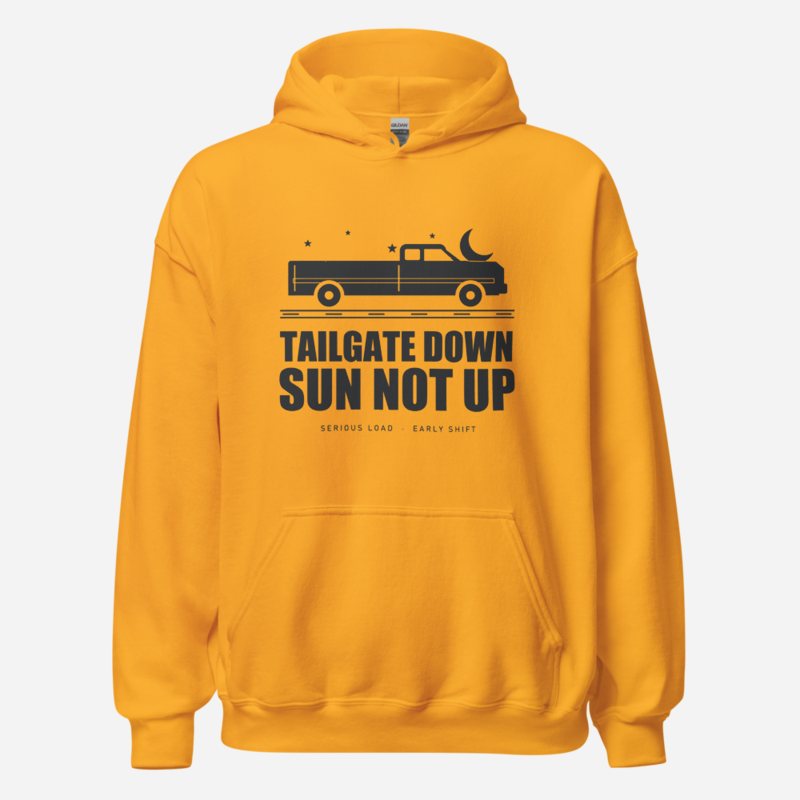 Serious Load Tailgate Down, Sun Not Up Van Division Hoodie
