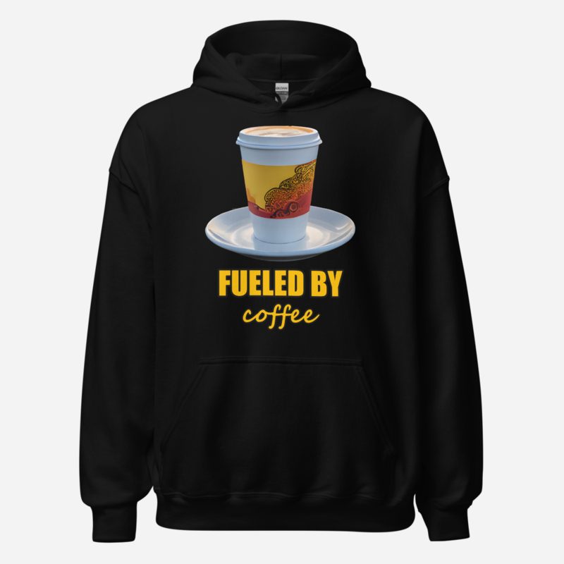 Serious Load Fueled By Coffee Road Hoodie Black