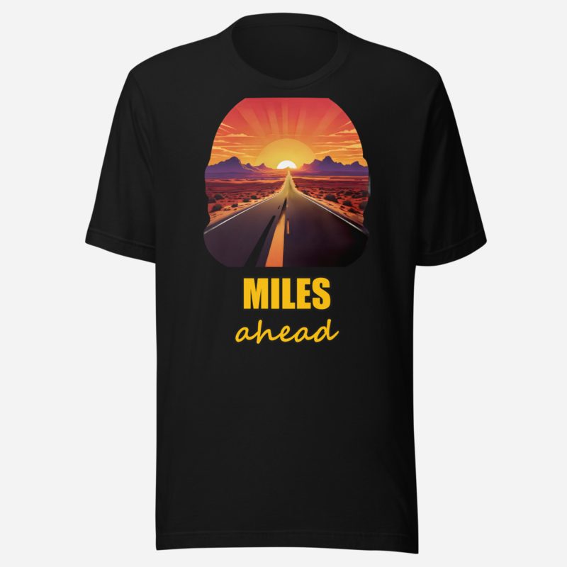 Serious Load Miles Ahead Highway Tee Black