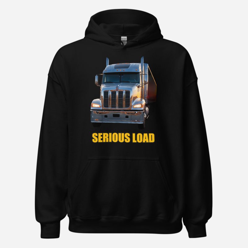 Serious Load Serious Load Semi Truck Hoodie Black