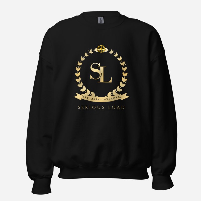 Serious Load Maison Crest Sweatshirt Black
