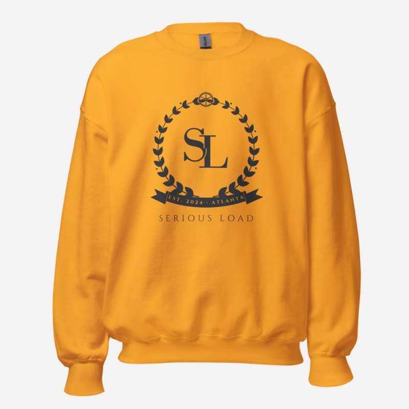 Serious Load Maison Crest Sweatshirt in Gold