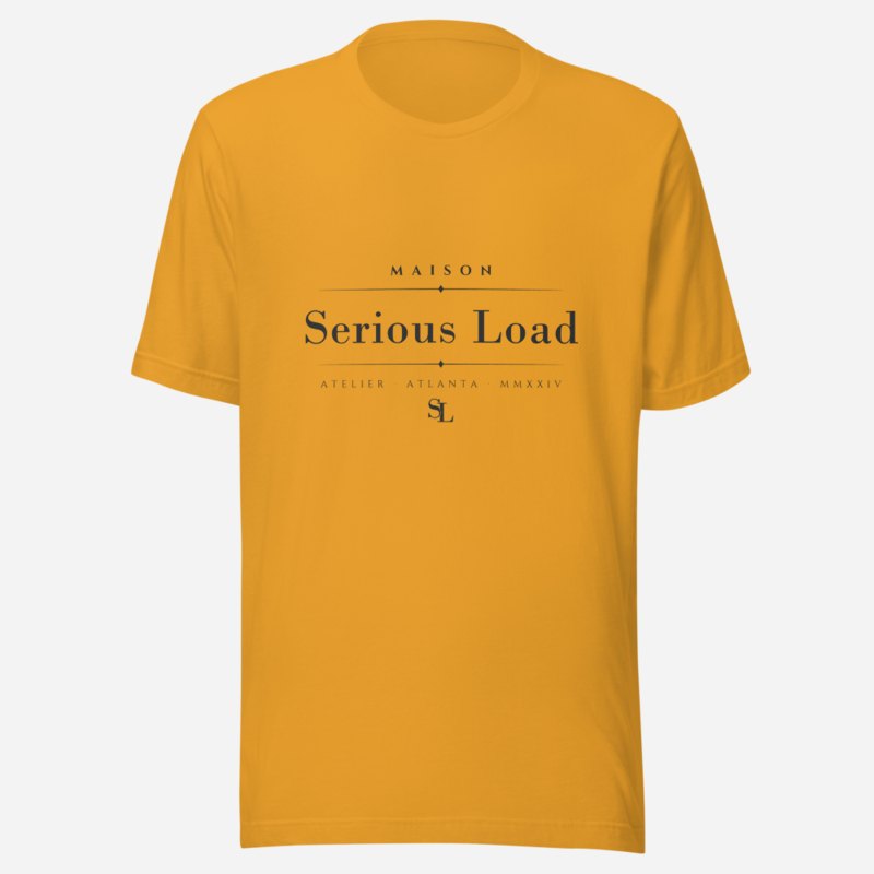 Serious Load Maison Signature Tee in Mustard