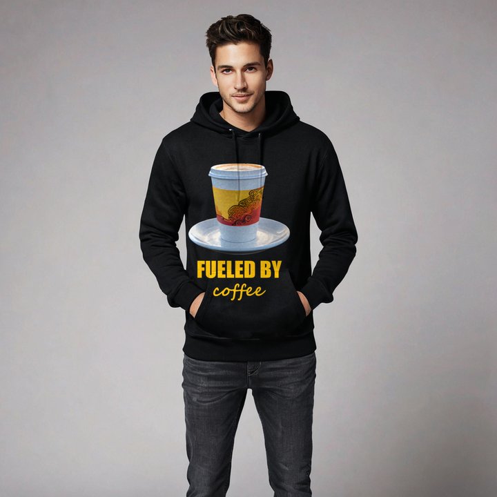 Serious Load Fueled By Coffee Road Hoodie in Black