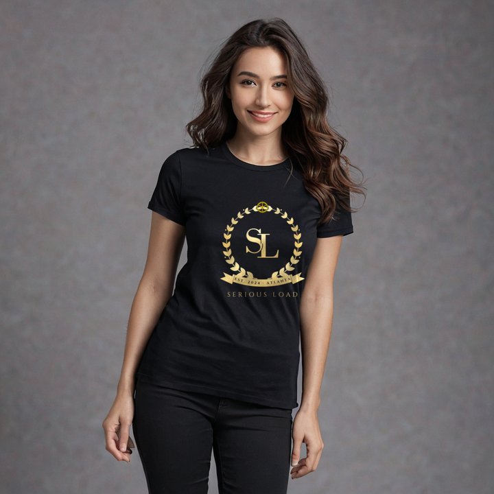 Serious Load Maison Crest Tee in Black