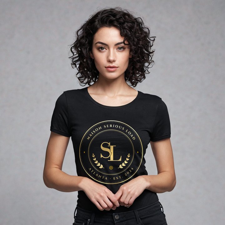 Serious Load Maison Medallion Tee in Black